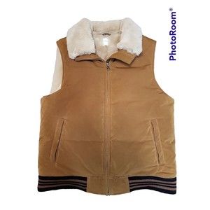 Billy Reid 1940s VTG Retro Hunting Shooting Varsity Fur Down  Vest Ranch Large